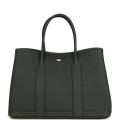 Hermes Garden Party 30 Vert Mangrove Negonda Palladium Hardware