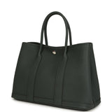 Hermes Garden Party 30 Vert Mangrove Negonda Palladium Hardware - Thumbnail View 5