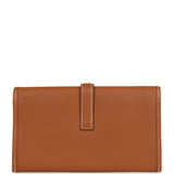 Hermes Jige Duo Clutch Gold Swift Palladium Hardware