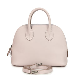 Hermes 1923 Bolide Mini Mauve Pale Verso Evercolor Palladium Hardware