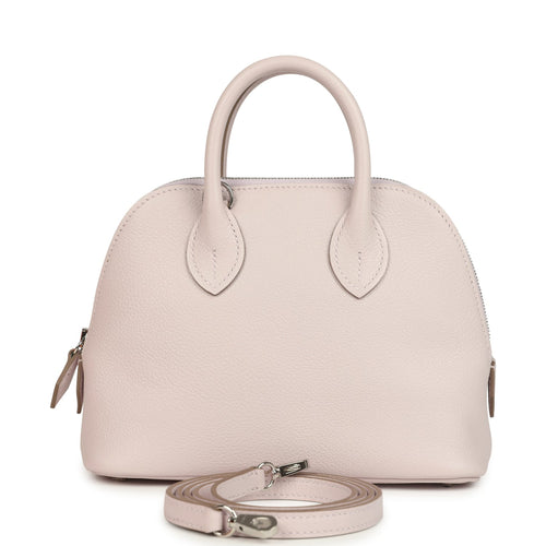 Hermes 1923 Bolide Mini Mauve Pale Verso Evercolor Palladium Hardware