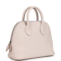 Hermes 1923 Bolide Mini Mauve Pale Verso Evercolor Palladium Hardware