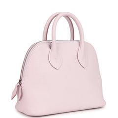 Hermes 1923 Bolide Mini Mauve Pale Verso Evercolor Palladium Hardware