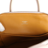 Hermes 1923 Bolide Mini Mauve Pale Verso Evercolor Palladium Hardware