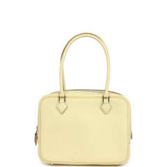 Hermes Mini Plume 21 Bag Jaune Milton Swift Palladium Hardware