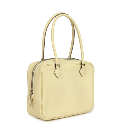 Hermes Mini Plume 21 Bag Jaune Milton Swift Palladium Hardware