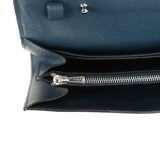 Hermes Constance Wallet To Go  Bleu De Prusse Evercolor Palladium Hardware