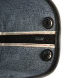 Hermes Garden Party Neo 23 Denim Moyen and Black Negonda Palladium Hardware
