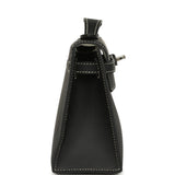 Hermes Special Order (HSS) Kelly Pochette Black Verso Swift Palladium Hardware
