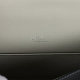 Hermes Special Order (HSS) Kelly Pochette Black Verso Swift Palladium Hardware