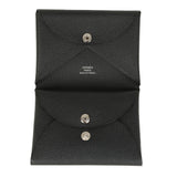 Hermes Calvi Duo Card Holder Black Epsom Palladium Hardware - Thumbnail View 7