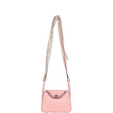 Hermes Mini Lindy II Rose Sakura Verso Swift Palladium Hardware
