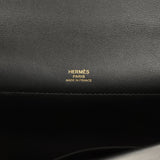 Pre-owned Hermes Kelly Cut Black Swift Gold Hardware