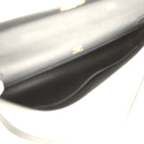 Pre-owned Hermes Kelly Cut Black Swift Gold Hardware