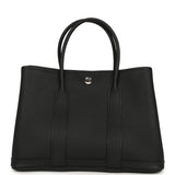 Hermes Garden Party 30 Black Negonda Palladium Hardware
