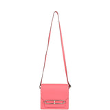 Hermes Mini Sac Roulis Rose Azalee Swift Palladium Hardware