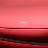 Hermes Mini Sac Roulis Rose Azalee Swift Palladium Hardware