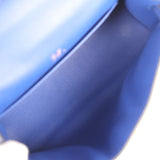 Hermes Kelly Pochette Bleu Electric Swift Gold Hardware