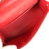 Pre-owned Hermes Kelly Pochette Rouge Vif Ostrich Gold Hardware