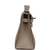 Hermes Special Order (HSS) Kelly Pochette Gris Asphalte Verso Swift Permabrass Hardware - Thumbnail View 3