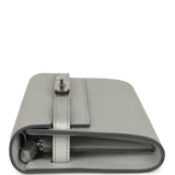 Hermes Kelly Wallet To Go Argent Chevre Chamkilight Palladium Hardware