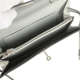 Hermes Kelly Wallet To Go Argent Chevre Chamkilight Palladium Hardware