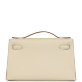 Hermes Special Order (HSS) Kelly Pochette Beton Verso Swift Gold Hardware