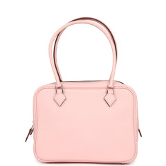 Hermes Mini Plume 21 Bag Rose Sakura Swift Palladium Hardware