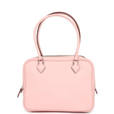 Hermes Mini Plume 21 Bag Rose Sakura Swift Palladium Hardware