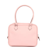 Hermes Mini Plume 21 Bag Rose Sakura Swift Palladium Hardware