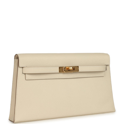 Hermes Kelly Elan Craie Epsom Gold Hardware