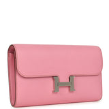 Hermes Constance Wallet To Go Bubblegum Epsom Palladium Hardware - Thumbnail View 2