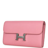 Hermes Constance Wallet To Go Bubblegum Epsom Palladium Hardware - Thumbnail View 5