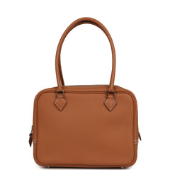 Hermes Mini Plume 21 Bag Gold Swift Palladium Hardware