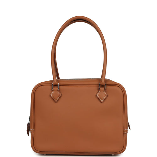 Hermes Mini Plume 21 Bag Gold Swift Palladium Hardware