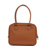 Hermes Mini Plume 21 Bag Gold Swift Palladium Hardware
