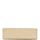 Hermes Kelly Pochette Parchemin Ostrich Palladium Hardware