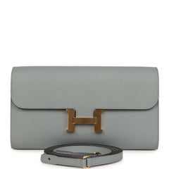 Hermes Constance Wallet To Go Gris Pantin Epsom Gold Hardware