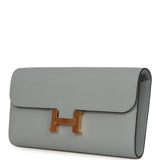 Hermes Constance Wallet To Go Gris Pantin Epsom Gold Hardware - Thumbnail View 5