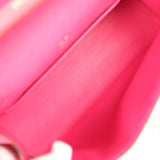 Hermes Kelly Pochette Rose Tyrien Ostrich Palladium Hardware