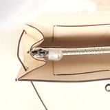 Hermes Kelly Wallet To Go Gris Nata Ostrich Palladium Hardware - Thumbnail View 9