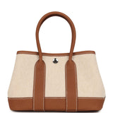 Hermes Garden Party Neo 23 Beige-Ecru Toile H Canvas and Gold Negonda Palladium Hardware - Thumbnail View 1