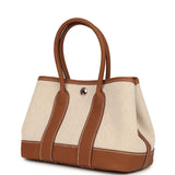 Hermes Garden Party Neo 23 Beige-Ecru Toile H Canvas and Gold Negonda Palladium Hardware - Thumbnail View 5