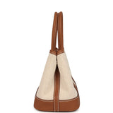 Hermes Garden Party Neo 23 Beige-Ecru Toile H Canvas and Gold Negonda Palladium Hardware - Thumbnail View 3