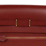 Hermes Herbag Zip 20 Mini Rouge H Toile Militaire Canvas and Vache Hunter Gold Hardware - Thumbnail View 8