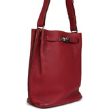 Pre-owned Hermes So Kelly 22 Rubis Togo Palladium Hardware