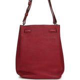 Pre-owned Hermes So Kelly 22 Rubis Togo Palladium Hardware