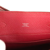 Pre-owned Hermes So Kelly 22 Rubis Togo Palladium Hardware