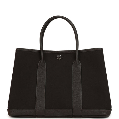 Hermes Garden Party 30 Ebene Negonda Palladium Hardware