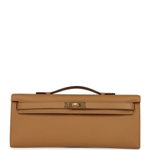 Hermes Kelly Cut Biscuit Epsom Gold Hardware